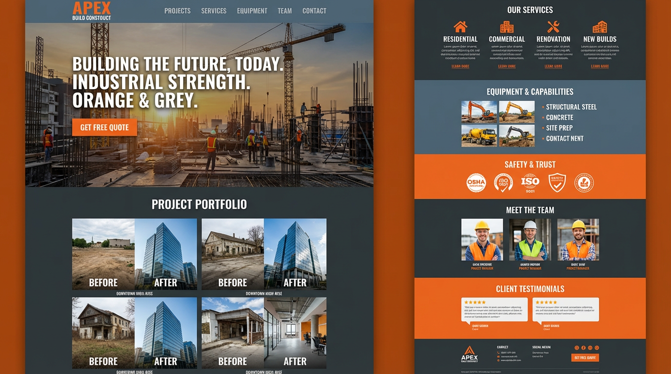 Construction Company website