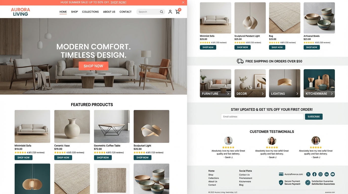 E-commerce Store website